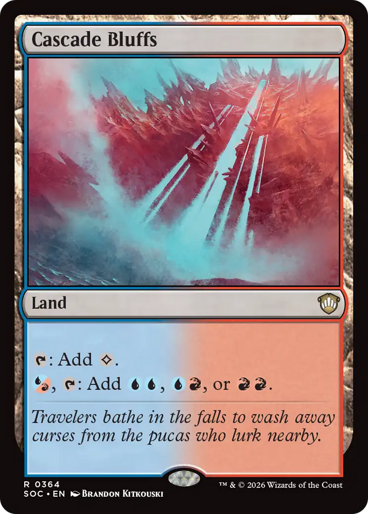 Cascade Bluffs [Secrets of Strixhaven Commander] | Devastation Store