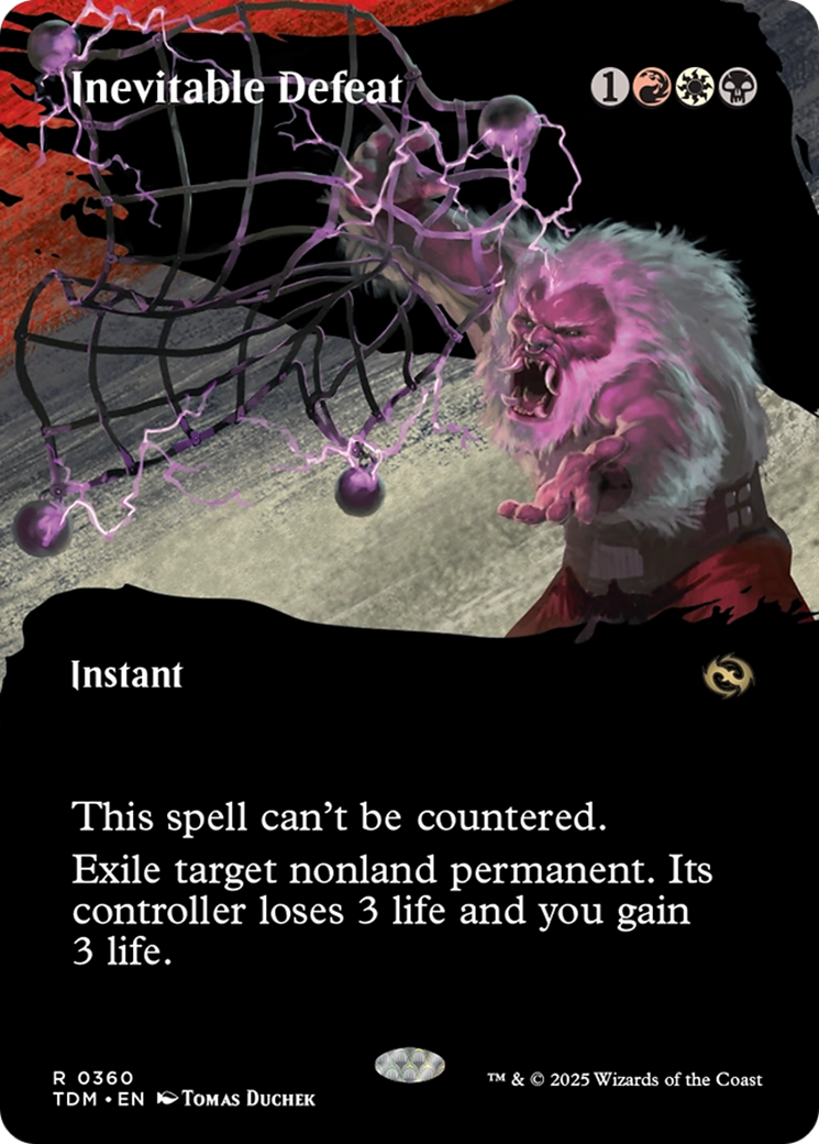 Inevitable Defeat (Borderless) [Tarkir: Dragonstorm] | Devastation Store