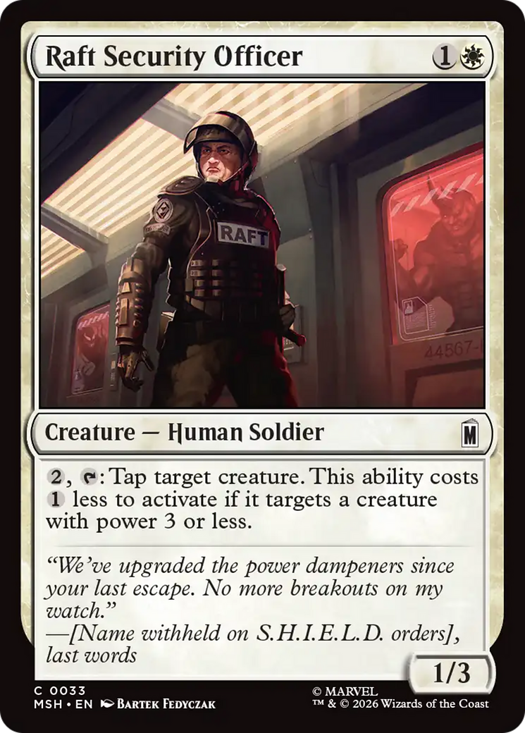 Raft Security Officer [Marvel Super Heroes] | Devastation Store