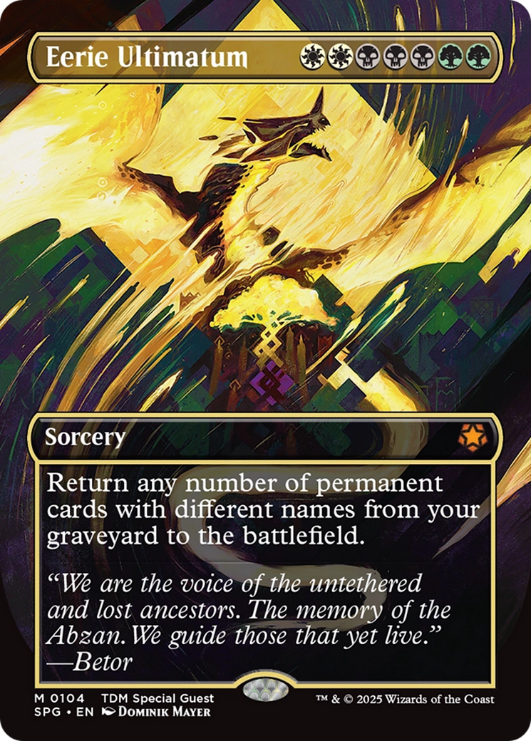 Eerie Ultimatum (Borderless) [Tarkir: Dragonstorm Special Guests] | Devastation Store