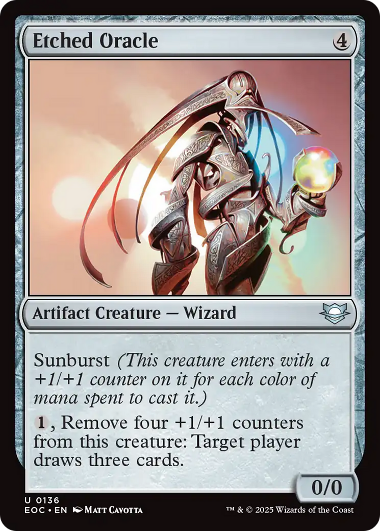 Etched Oracle [Edge of Eternities Commander] | Devastation Store