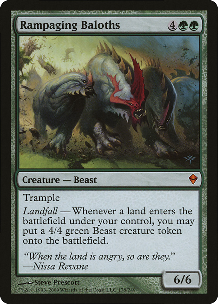 Rampaging Baloths (Zendikar) (Oversized) [Oversize Cards] | Devastation Store