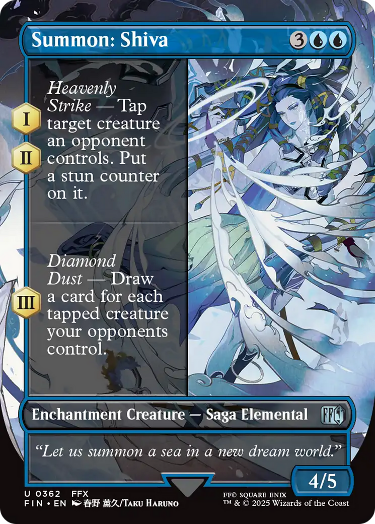 Summon: Shiva (Borderless) [FINAL FANTASY] | Devastation Store