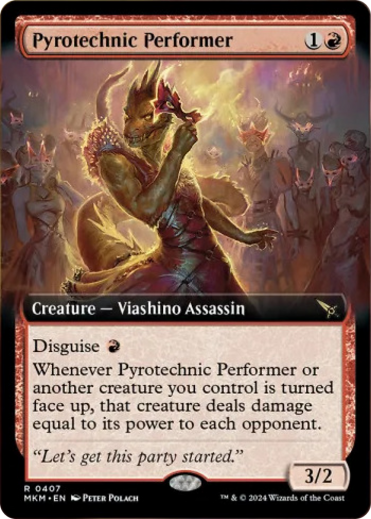 Pyrotechnic Performer (Extended Art) [Murders at Karlov Manor] | Devastation Store