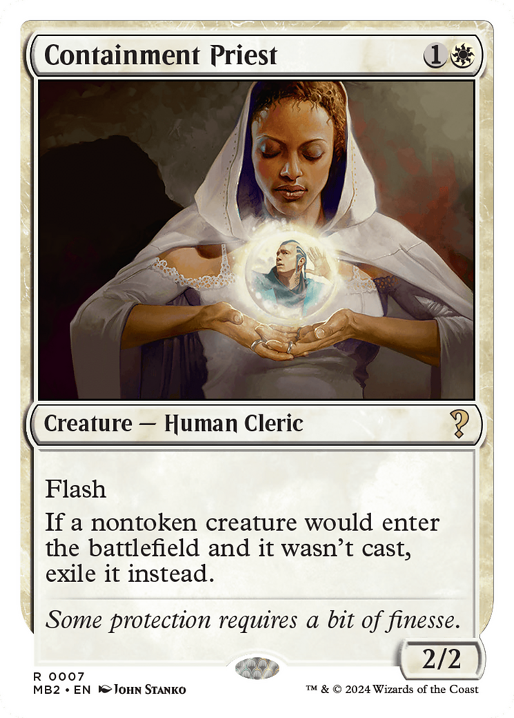 Containment Priest (White Border) [Mystery Booster 2] | Devastation Store