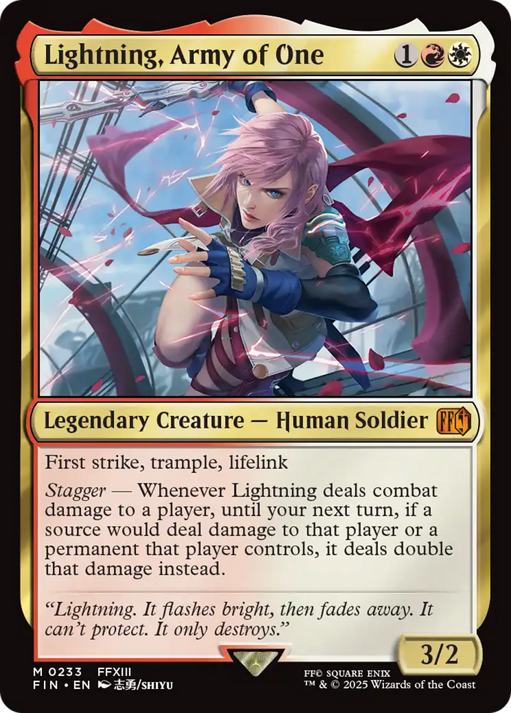 Lightning, Army of One [FINAL FANTASY] | Devastation Store