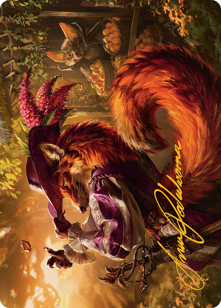 Mr. Foxglove Art Card (Gold-Stamped Signature) [Bloomburrow Art Series] | Devastation Store