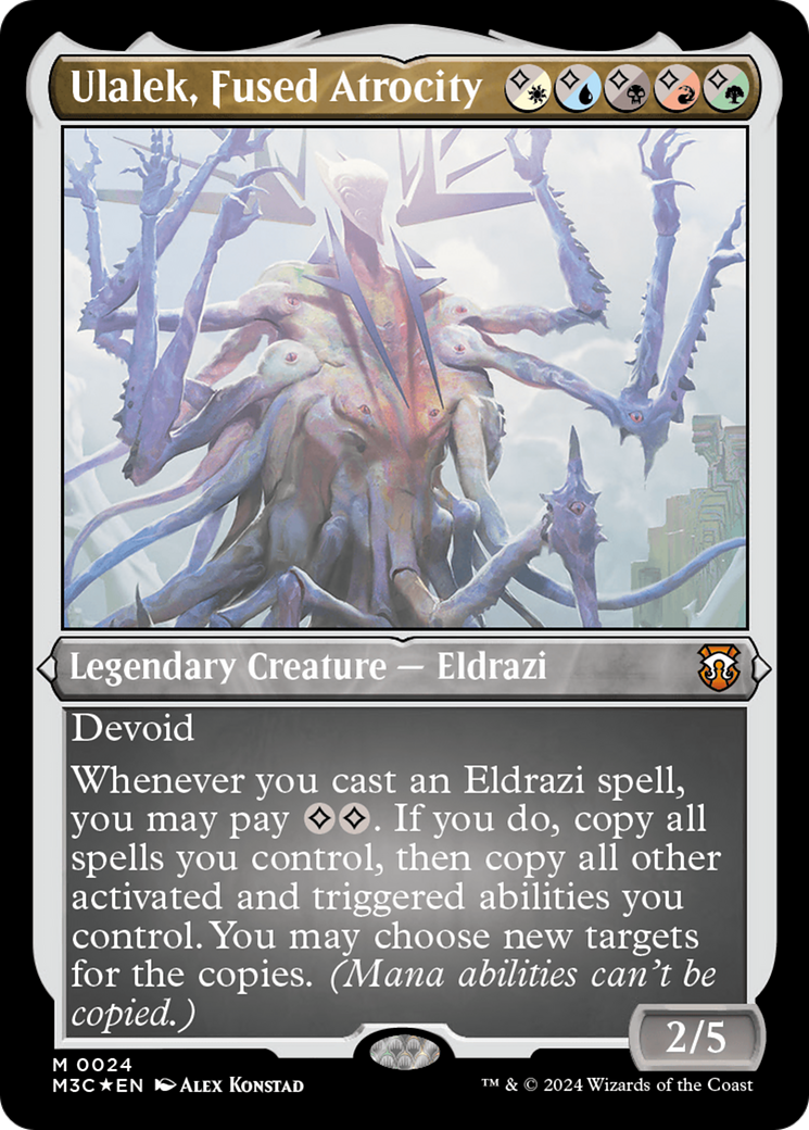 Ulalek, Fused Atrocity (Foil Etched) [Modern Horizons 3 Commander] | Devastation Store