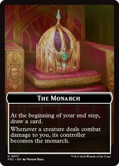 Zombie // The Monarch Double-Sided Token [Foundations Commander Tokens] | Devastation Store