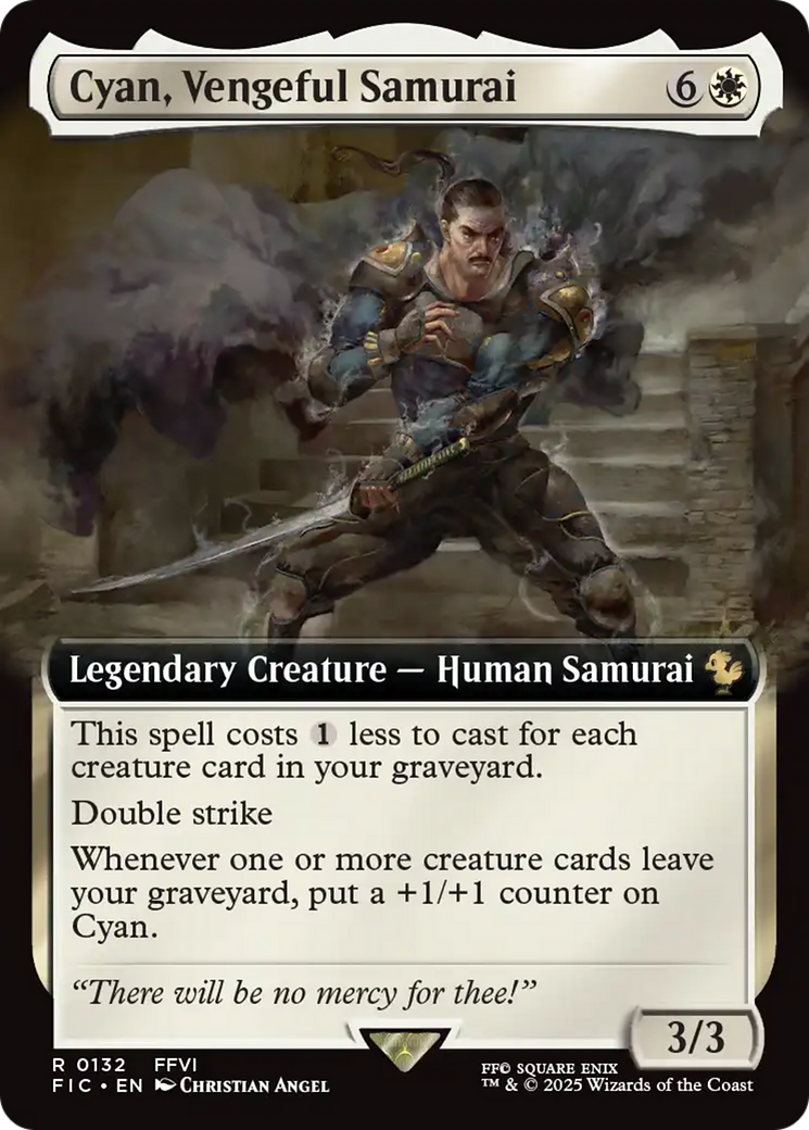 Cyan, Vengeful Samurai (Extended Art) [FINAL FANTASY Commander] | Devastation Store