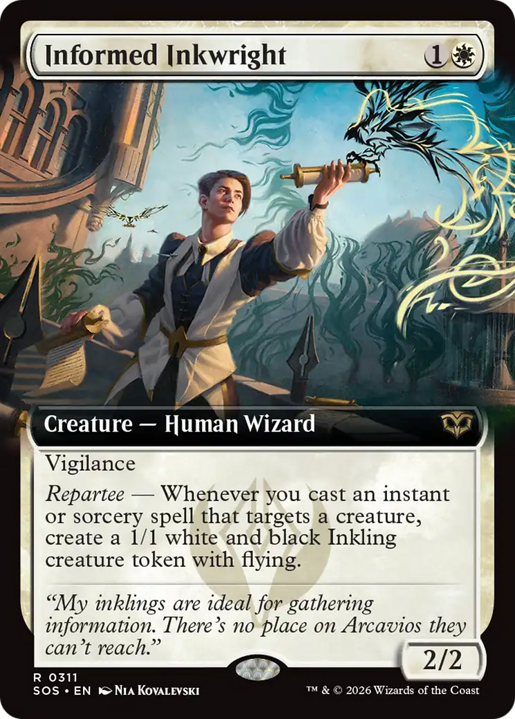 Informed Inkwright (Extended Art) [Secrets of Strixhaven] | Devastation Store