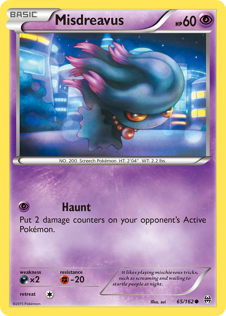 Misdreavus (65/162) [XY: BREAKthrough] | Devastation Store