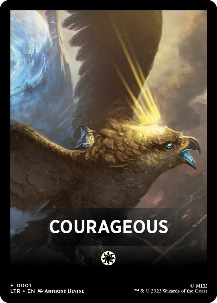 Courageous Theme Card [The Lord of the Rings: Tales of Middle-Earth Tokens] | Devastation Store