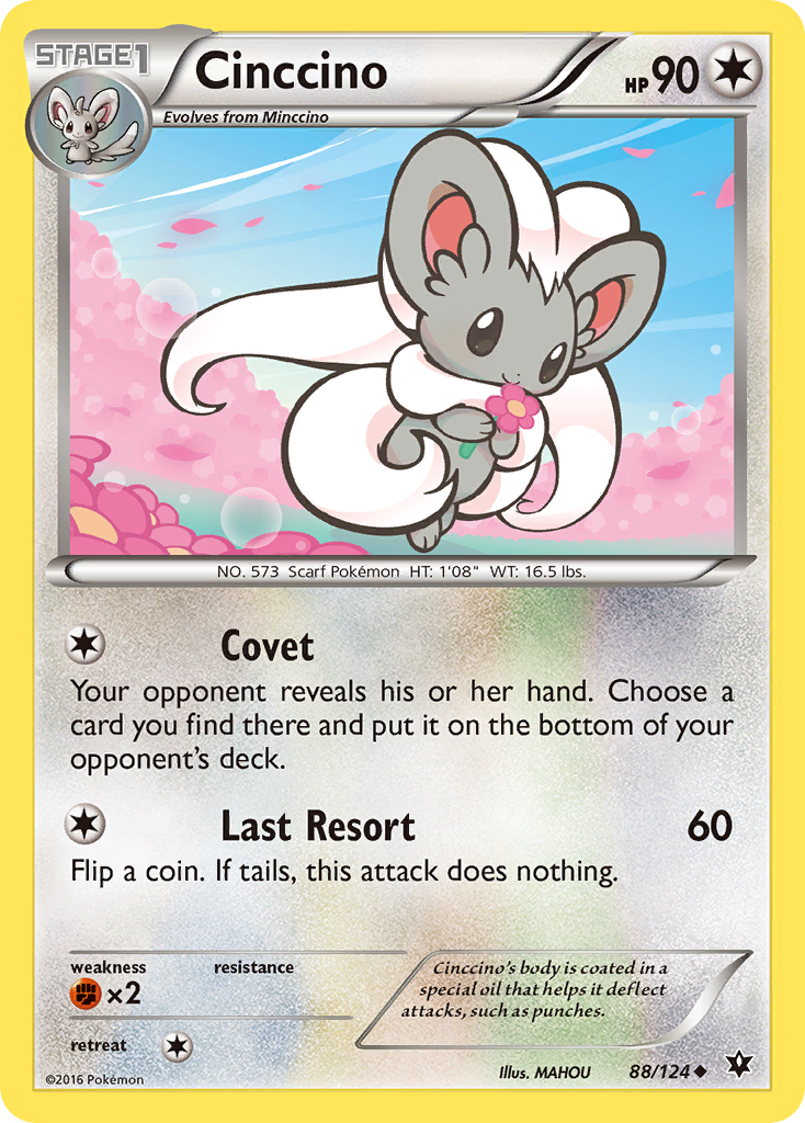 Cinccino (88/124) [XY: Fates Collide] | Devastation Store