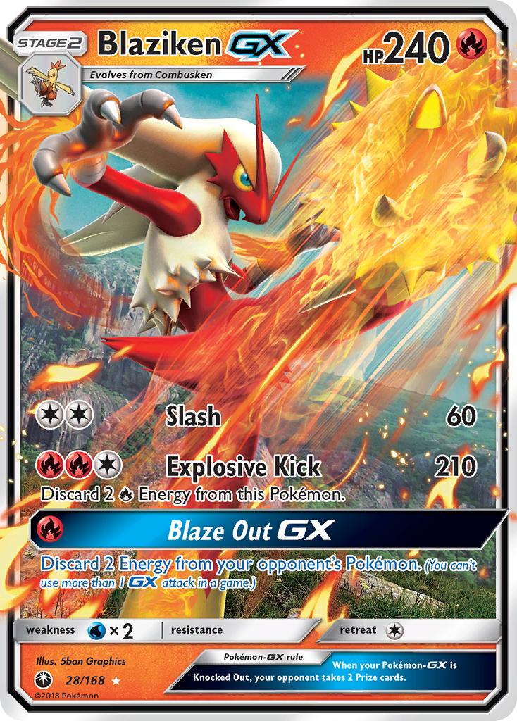 Blaziken GX (28/168) [Sun & Moon: Celestial Storm] | Devastation Store