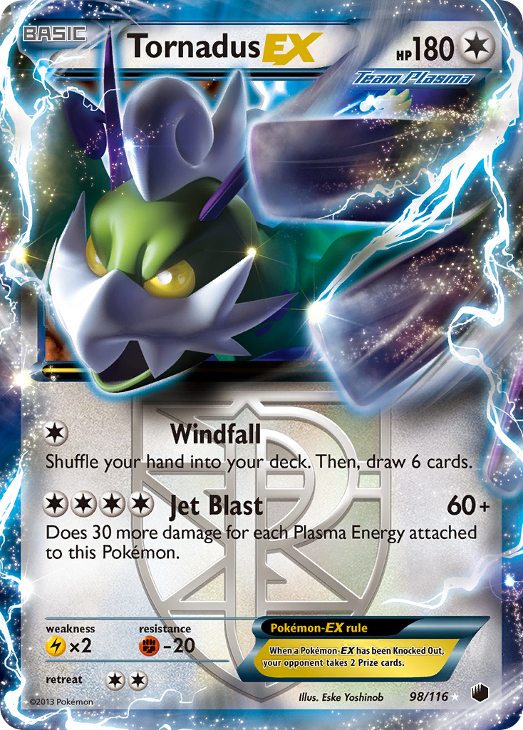 Tornadus EX (98/116) [Black & White: Plasma Freeze] | Devastation Store