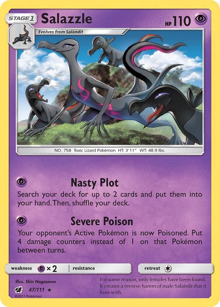 Salazzle (47/111) (Theme Deck Exclusive) [Sun & Moon: Crimson Invasion] | Devastation Store