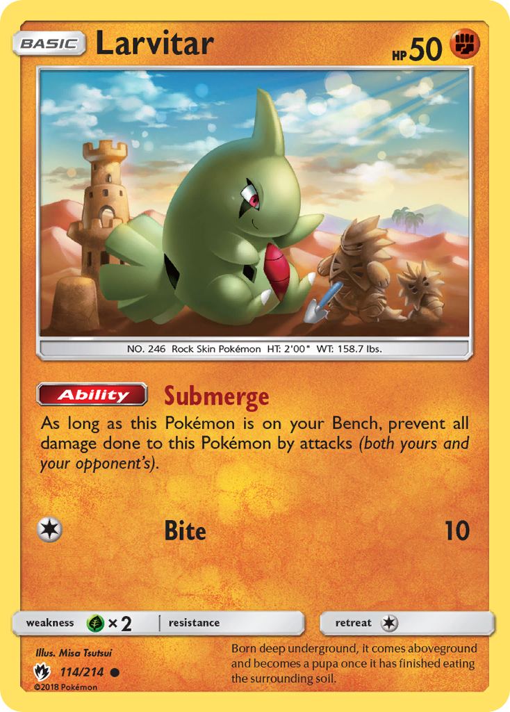 Larvitar (114/214) [Sun & Moon: Lost Thunder] | Devastation Store