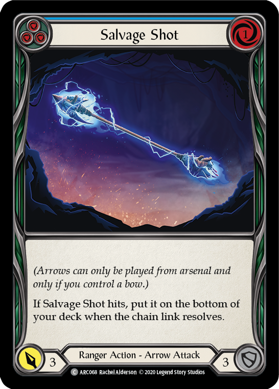 Salvage Shot (Blue) [ARC068] Unlimited Edition Rainbow Foil - Devastation Store | Devastation Store