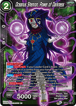 Oceanus Shenron, Power of Darkness (BT14-136) [Cross Spirits] | Devastation Store