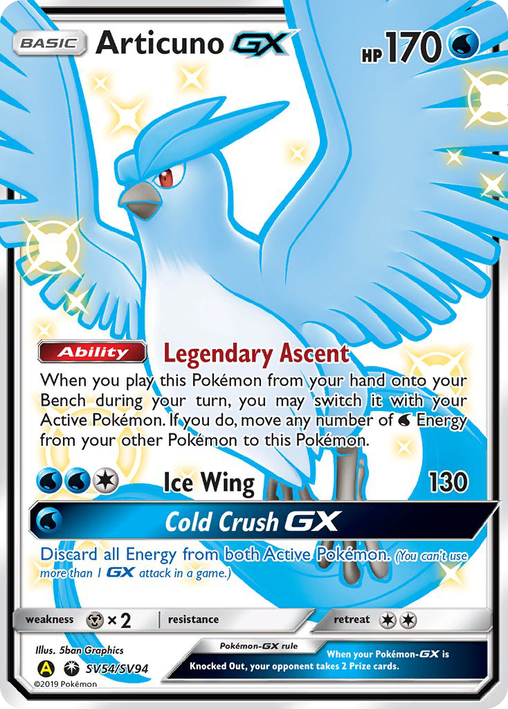 Articuno GX (SV54/SV94) [Sun & Moon: Hidden Fates - Shiny Vault] | Devastation Store