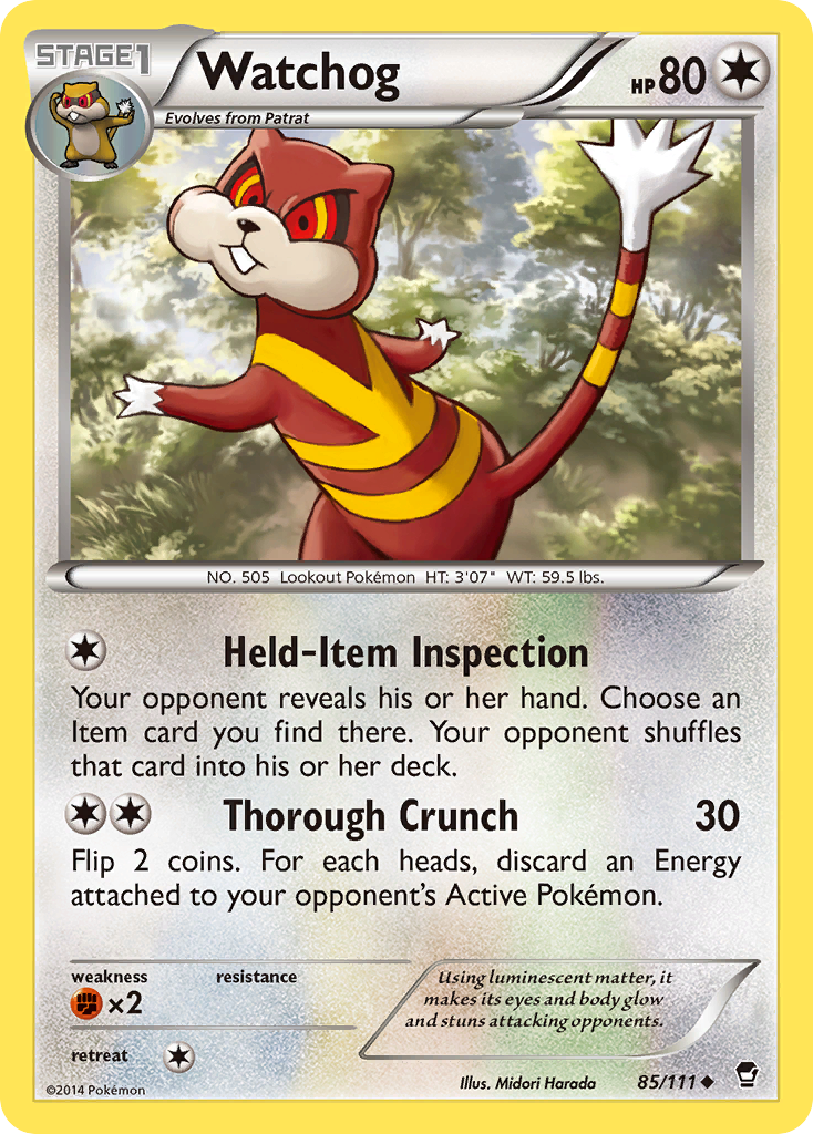 Watchog (85/111) [XY: Furious Fists] | Devastation Store