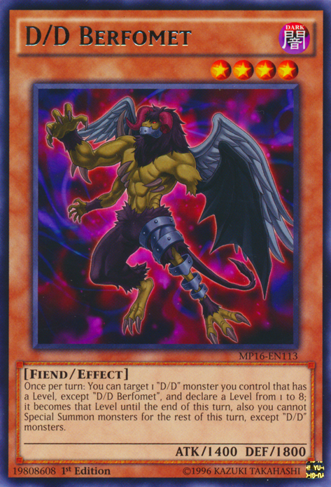 D/D Berfomet [MP16-EN113] Rare | Devastation Store