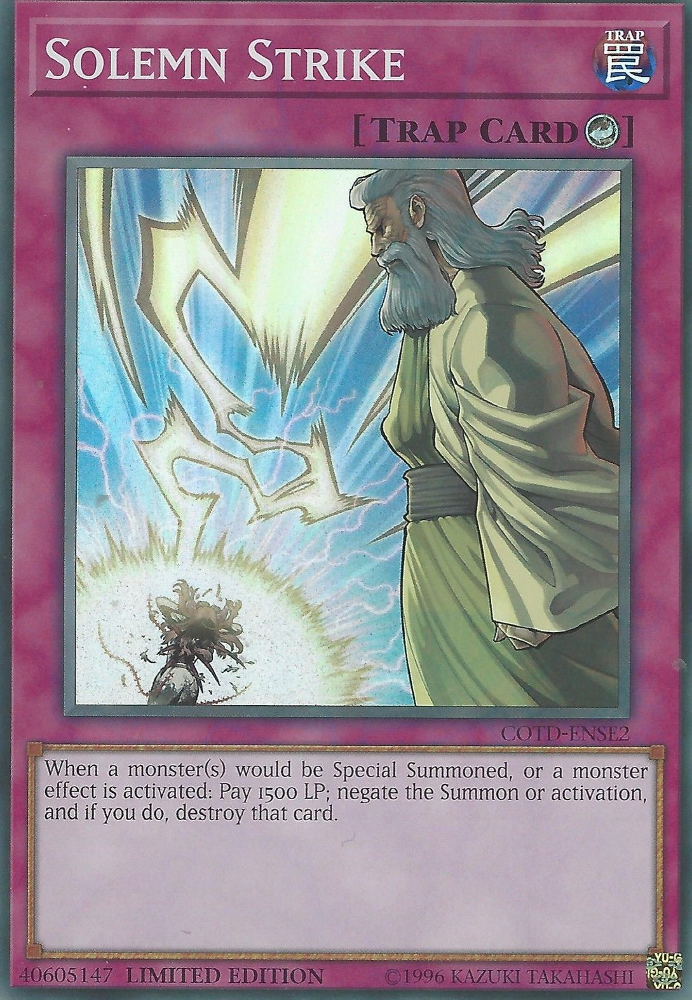 Solemn Strike [COTD-ENSE2] Super Rare | Devastation Store