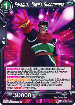 Paragus, Towa's Subordinate [BT11-136] | Devastation Store