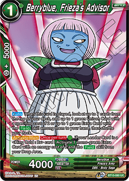 Berryblue, Frieza's Advisor (Uncommon) [BT13-080] | Devastation Store