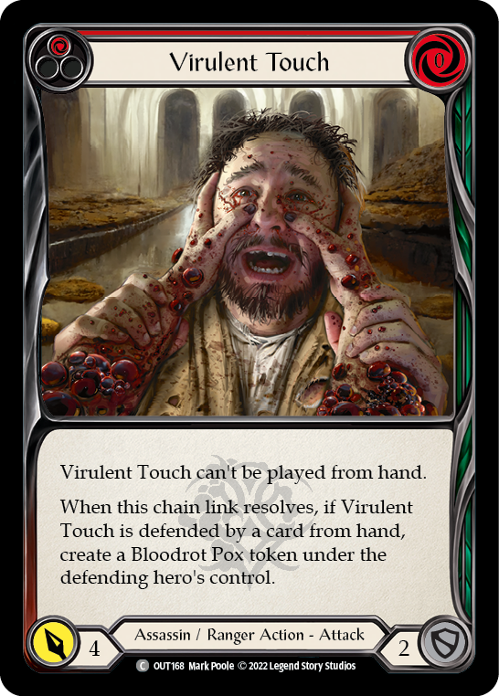 Virulent Touch (Red) [OUT168] (Outsiders) | Devastation Store