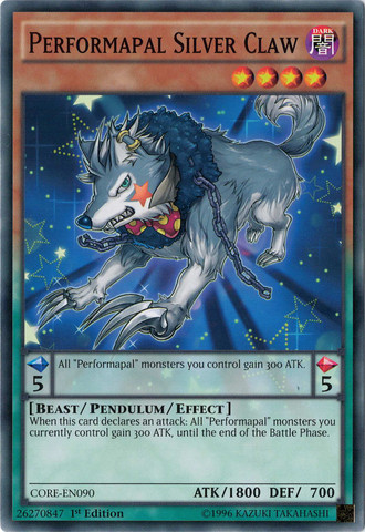 Performapal Silver Claw [CORE-EN090] Common | Devastation Store