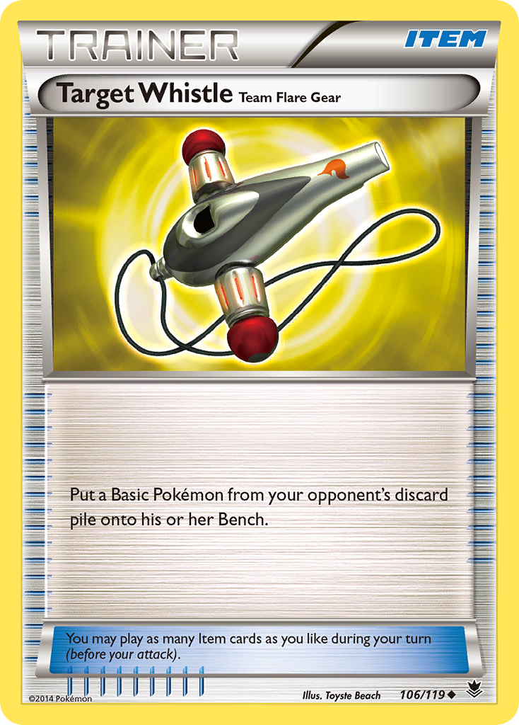 Target Whistle Team Flare Gear (106/119) [XY: Phantom Forces] | Devastation Store