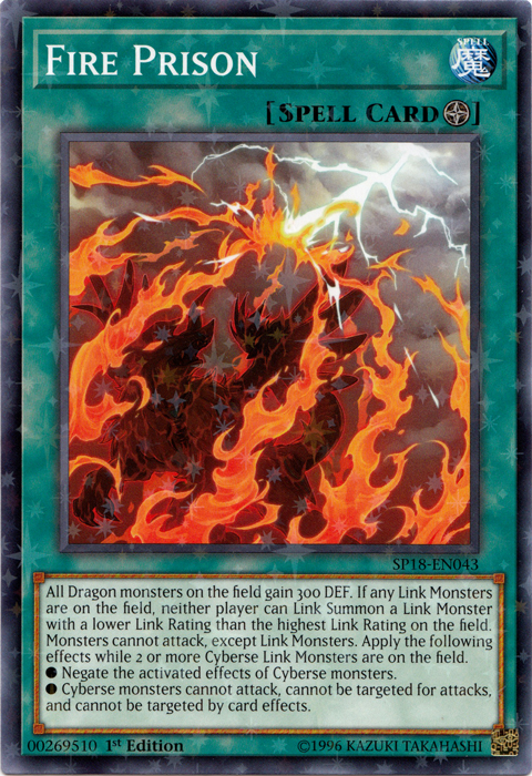 Fire Prison [SP18-EN043] Starfoil Rare | Devastation Store