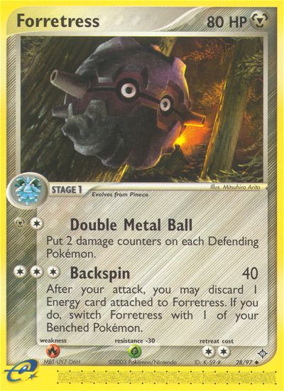 Forretress (28/97) [EX: Dragon] | Devastation Store