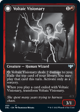 Voltaic Visionary // Volt-Charged Berserker [Innistrad: Double Feature] | Devastation Store