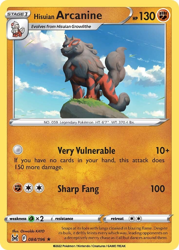Hisuian Arcanine (084/196) [Sword & Shield: Lost Origin] | Devastation Store