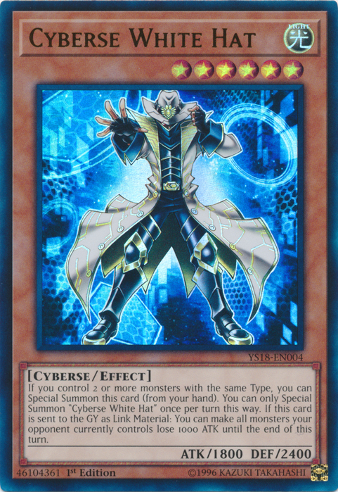 Cyberse White Hat [YS18-EN004] Ultra Rare | Devastation Store