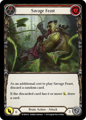 Savage Feast (Red) [WTR014-R] Alpha Print Rainbow Foil - Devastation Store | Devastation Store