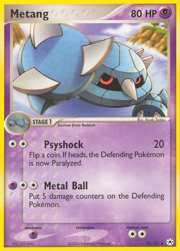Metang (43/101) [EX: Hidden Legends] | Devastation Store