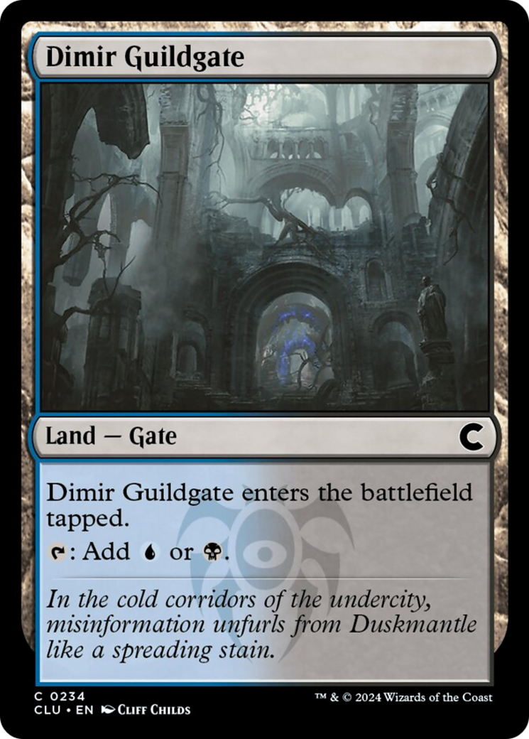 Dimir Guildgate [Ravnica: Clue Edition] | Devastation Store