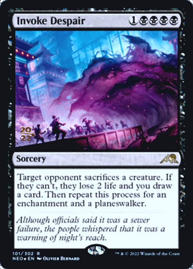 Invoke Despair [Kamigawa: Neon Dynasty Prerelease Promos] | Devastation Store