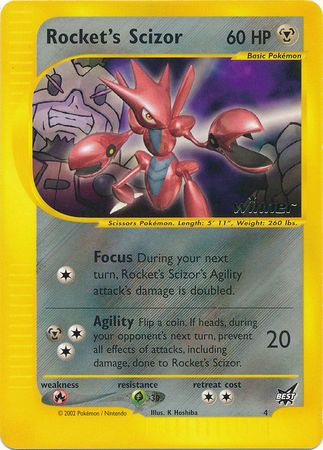 Rocket's Scizor (4) (Winner) [Best of Promos] | Devastation Store