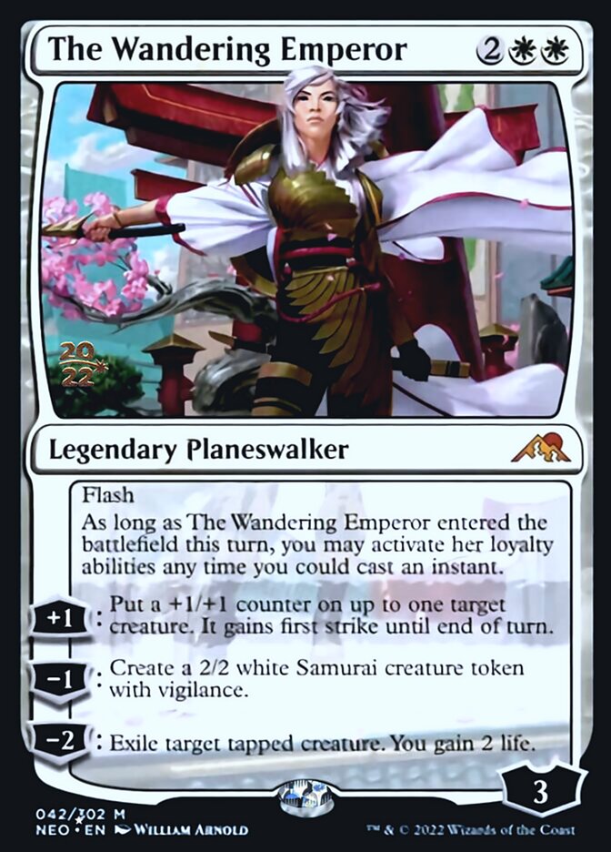 The Wandering Emperor [Kamigawa: Neon Dynasty Prerelease Promos] | Devastation Store