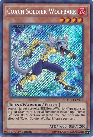 Coach Soldier Wolfbark [MP14-EN119] Secret Rare | Devastation Store