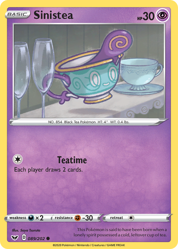 Sinistea (089/202) [Sword & Shield: Base Set] | Devastation Store