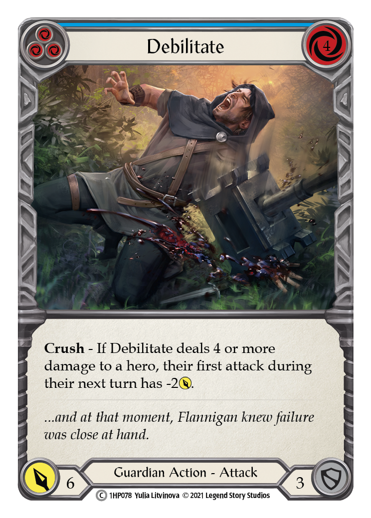 Debilitate (Blue) [1HP078] | Devastation Store