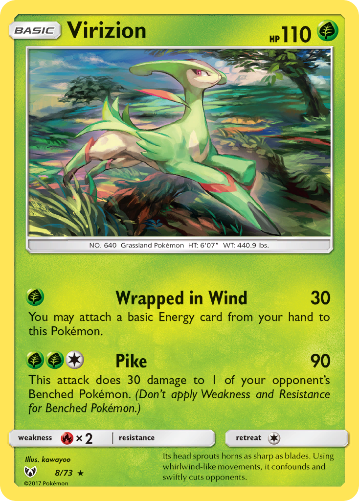 Virizion (8/73) [Sun & Moon: Shining Legends] | Devastation Store
