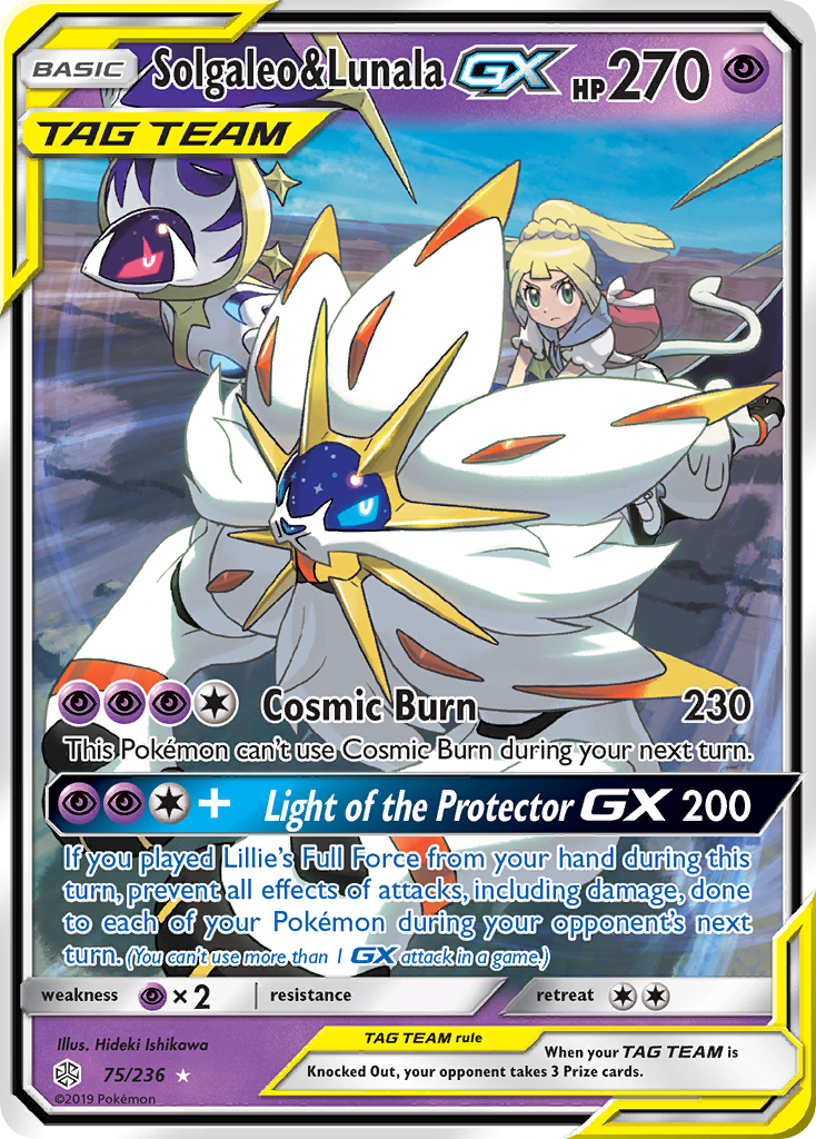 Solgaleo & Lunala GX (75/236) [Sun & Moon: Cosmic Eclipse] | Devastation Store