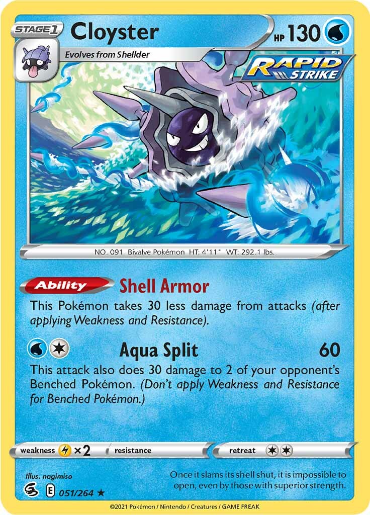Cloyster (051/264) [Sword & Shield: Fusion Strike] | Devastation Store